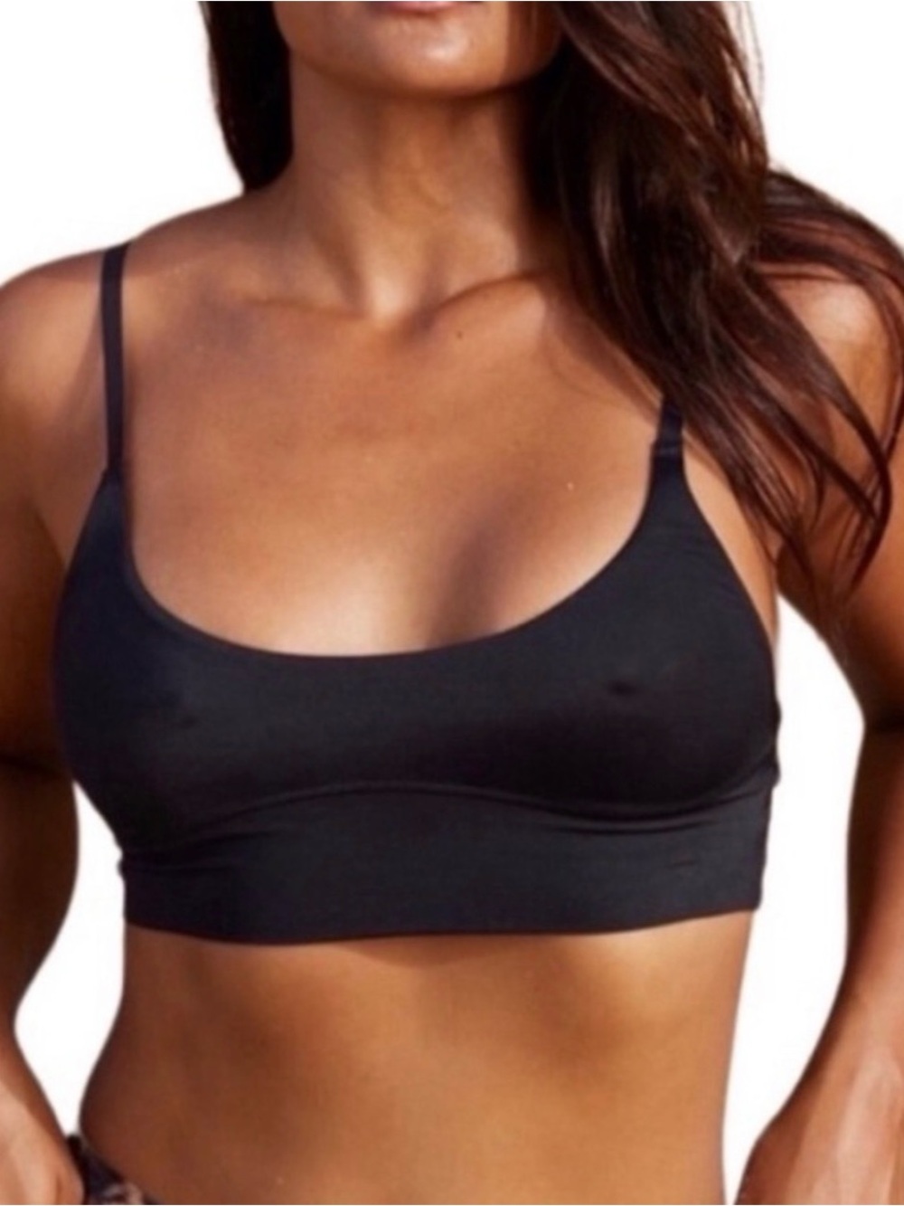 We Are Hah Free People Black Scoopneck Cami BrHAH Black Bralettes